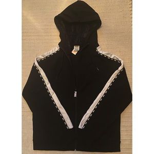 Victoria Secret PINK Full Zip Hoodie Faux Fur Hood✨